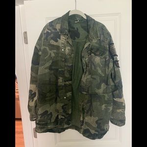Fantastic camo jacket from free people. NWOT